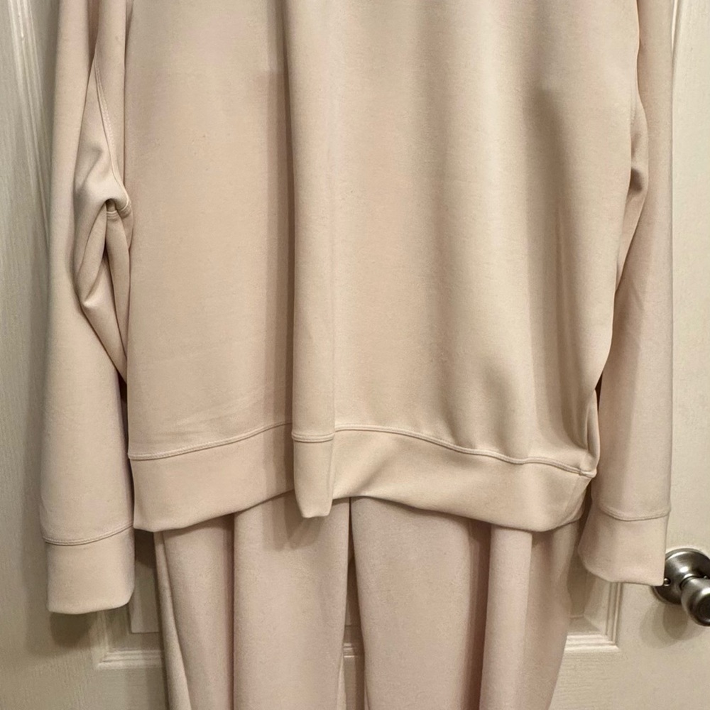 Super soft buff-colored loungewear set